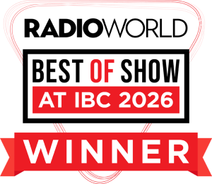RadioWorld IBC2026 Best of Show winner badge.