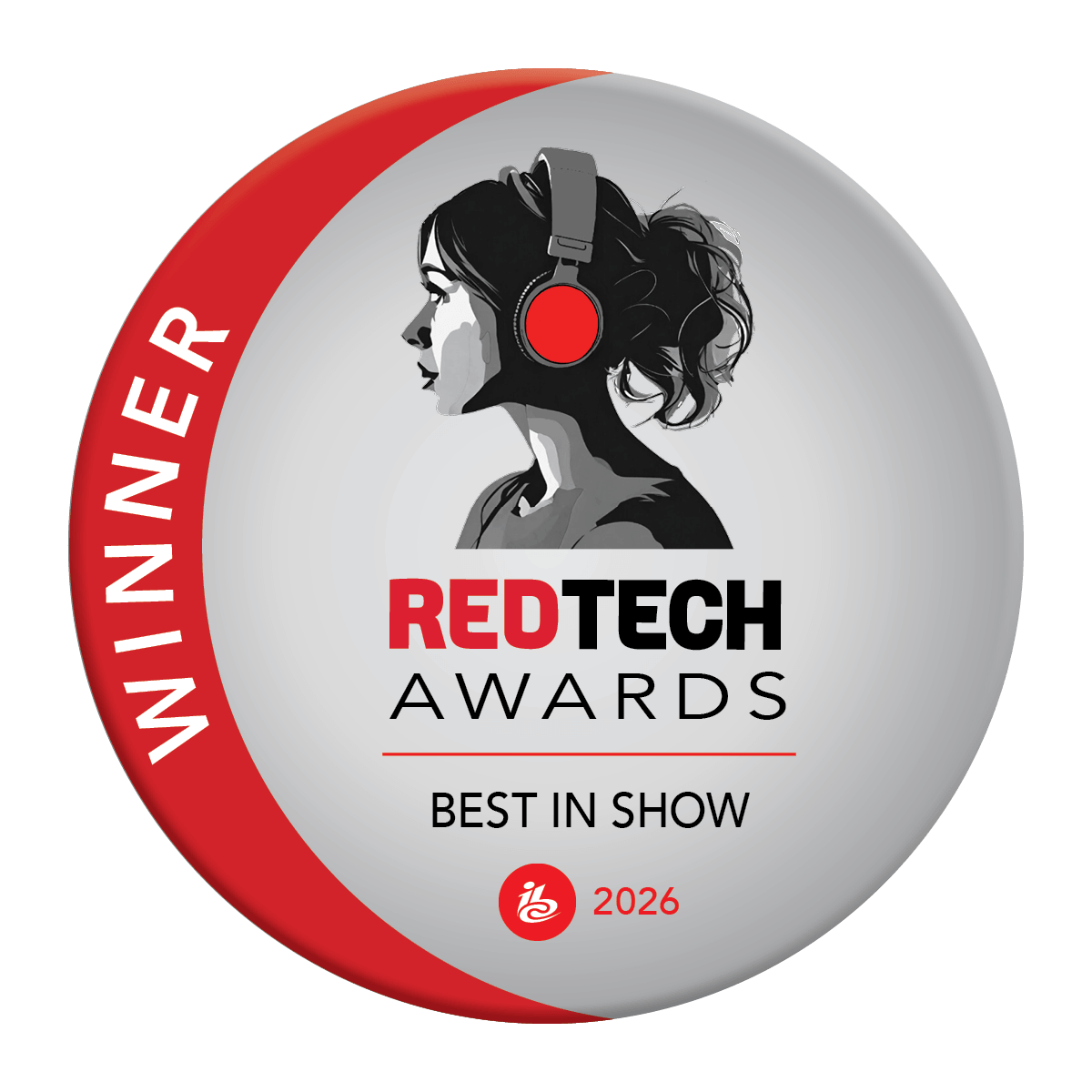 RedTech IBC2026 Best In Show Winner badge.